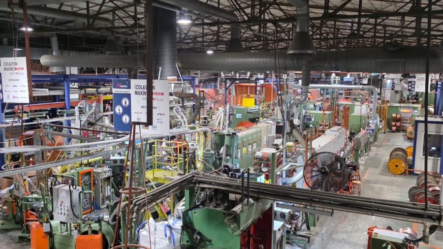 Orta Tel Çekme Akupleli 80 45 Extruder Hattı